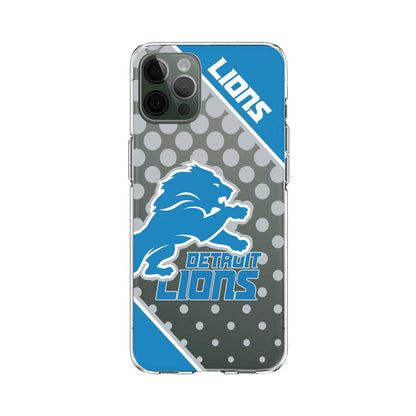 NFL Detroit Lions Silhouette of Kings Clear Soft Case-Oxvistore