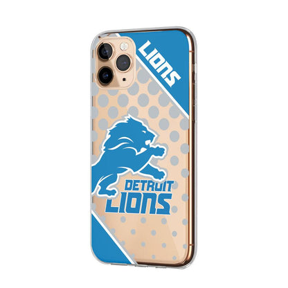 NFL Detroit Lions Silhouette of Kings Clear Soft Case-Oxvistore