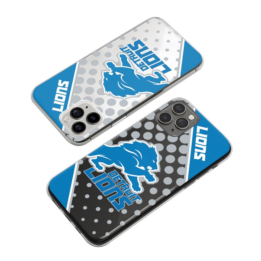 NFL Detroit Lions Silhouette of Kings Clear Soft Case-Oxvistore