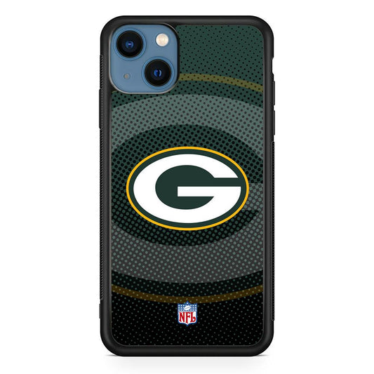 NFL Green Bay Packers Pattern of Banner iPhone 14 Case-Rubber White (2D Case)-Oxvistore