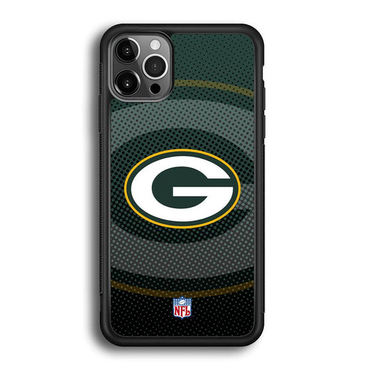 NFL Green Bay Packers Pattern of Banner iPhone 12 Pro Case-Rubber White (2D Case)-Oxvistore