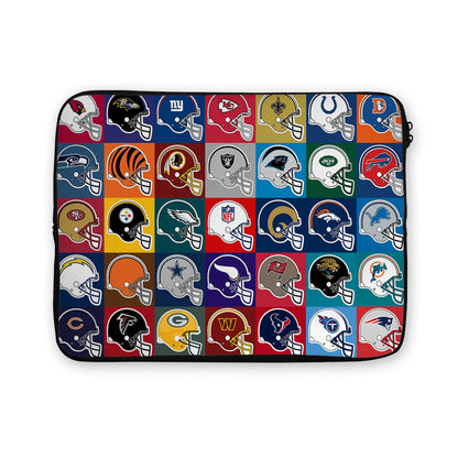 NFL Logo Helm Team Laptop Sleeve Protective Cover