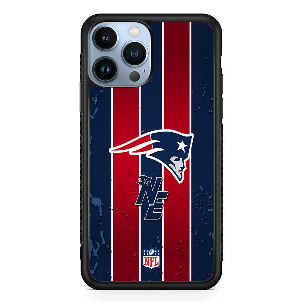 NFL New England Patriots Flag Line iPhone 15 Pro Case-Oxvistore