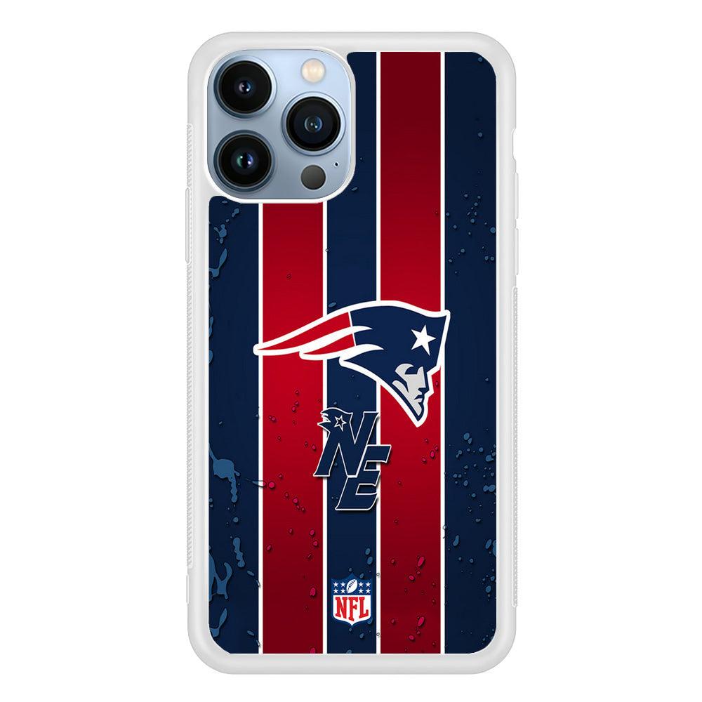 NFL New England Patriots Flag Line iPhone 15 Pro Case-Oxvistore