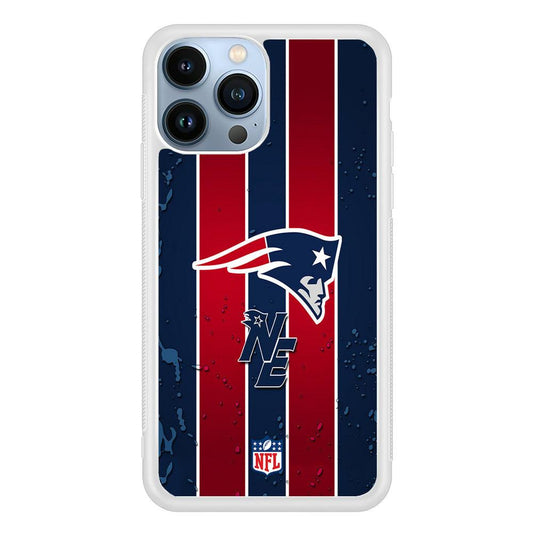 NFL New England Patriots Flag Line iPhone 14 Pro Max Case-Oxvistore