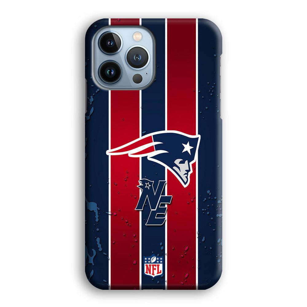 NFL New England Patriots Flag Line iPhone 15 Pro Case-Oxvistore