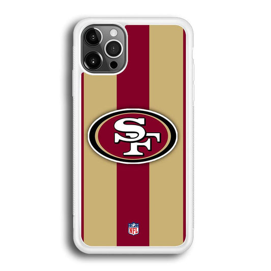 NFL San Francisco 49ers Dash in Maroon iPhone 12 Pro Case-Oxvistore