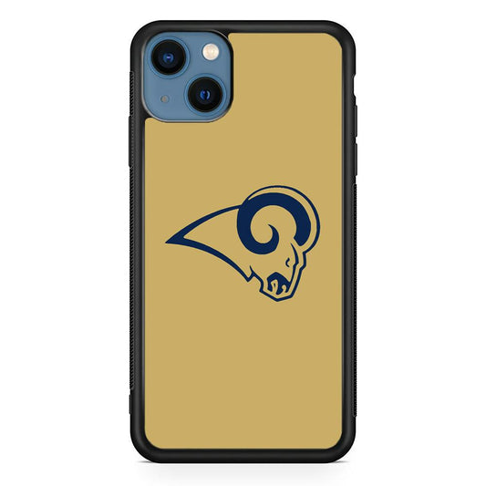 NFL St Louis Rams 1995 iPhone 14 Case-Rubber White (2D Case)-Oxvistore