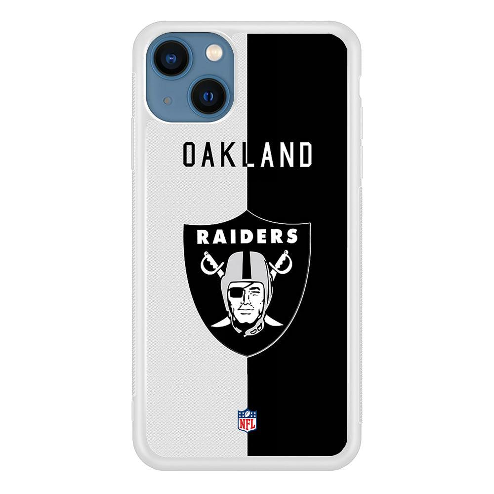 NFL The Oakland Raiders B&W Side iPhone 15 Plus Case-Oxvistore