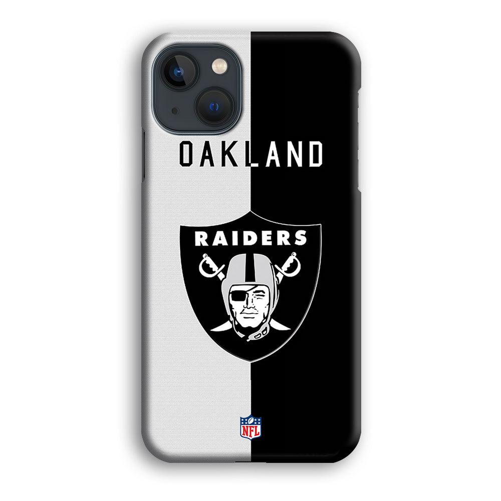 NFL The Oakland Raiders B&W Side iPhone 15 Plus Case-Oxvistore