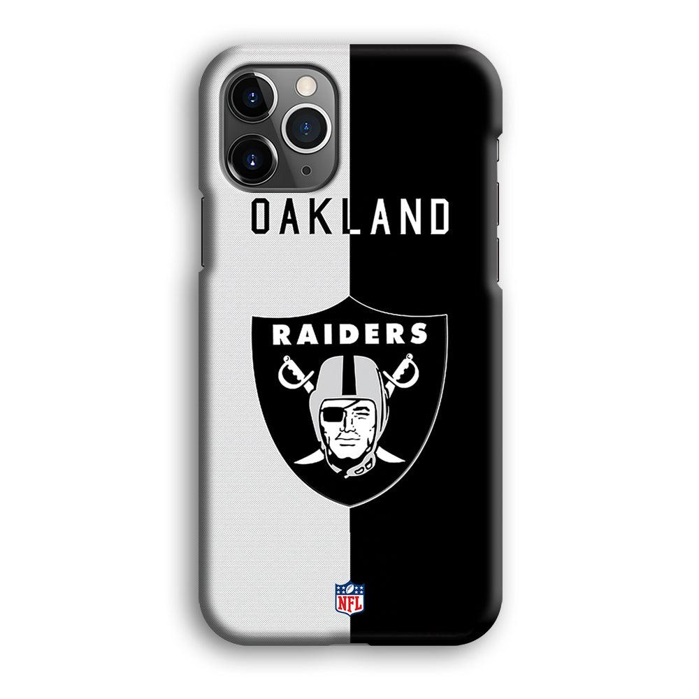 NFL The Oakland Raiders B&W Side iPhone 12 Pro Case-Oxvistore