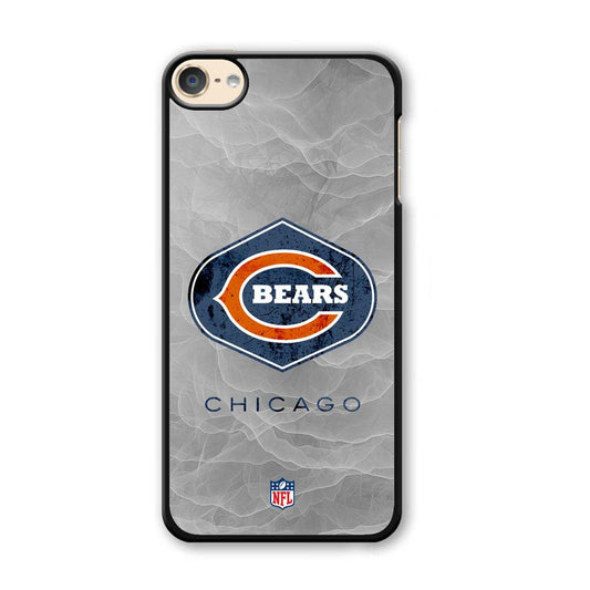 NFL Chicago Bears Smoke Wave iPod Touch 6 Case-Plastic White (2D Case)-Oxvistore