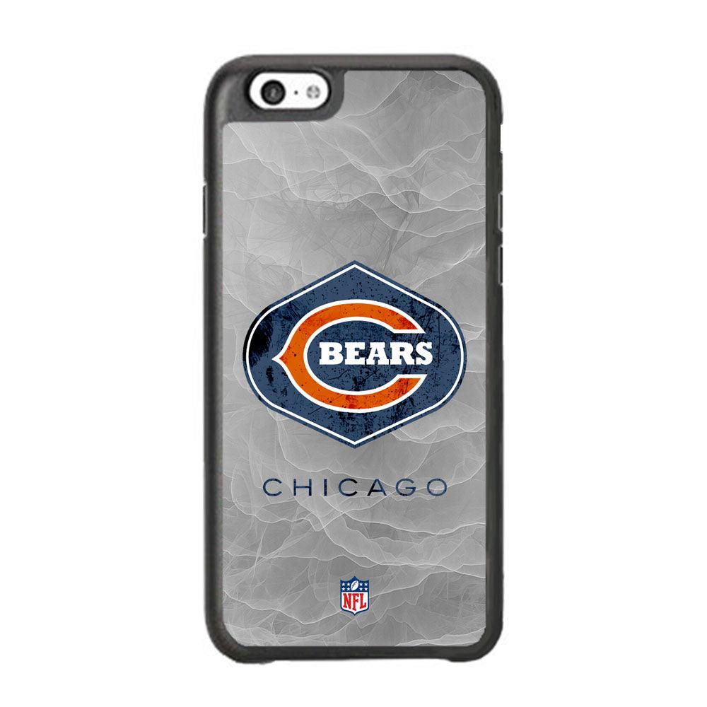 NFL Chicago Bears Smoke Wave iPhone 6 Plus | 6s Plus Case-Rubber White (2D Case)-Oxvistore