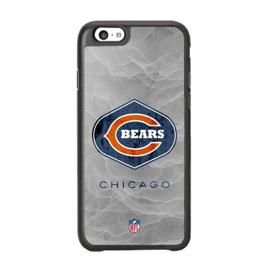 NFL Chicago Bears Smoke Wave iPhone 6 Plus | 6s Plus Case-Rubber White (2D Case)-Oxvistore