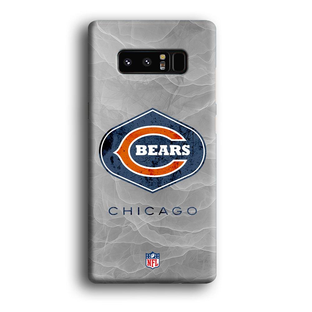 NFL Chicago Bears Smoke Wave Samsung Galaxy Note 8 Case-Oxvistore