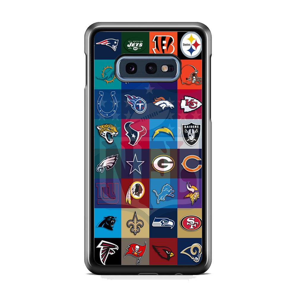 NFL Club of The Year Samsung Galaxy S10E Case-Rubber White (2D Case)-Oxvistore