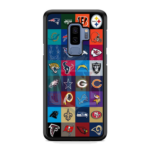 NFL Club of The Year Samsung Galaxy S9 Plus Case-Rubber Black (2D Case)-Oxvistore