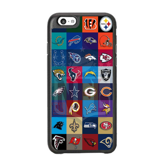 NFL Club of The Year iPhone 6 Plus | 6s Plus Case-Rubber Black (2D Case)-Oxvistore