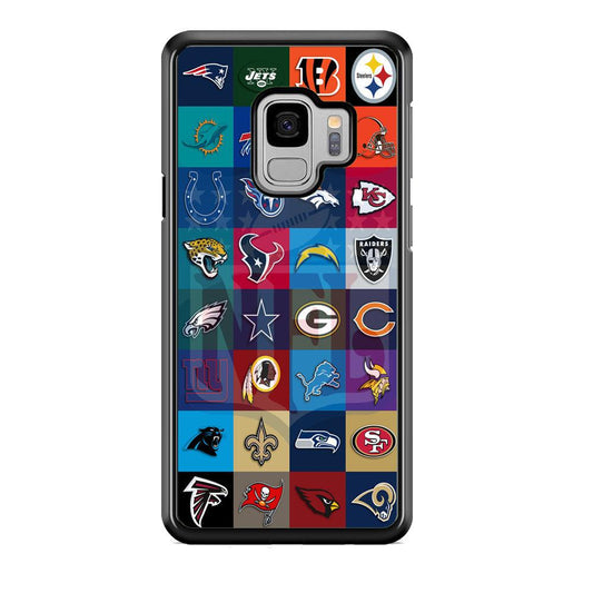 NFL Club of The Year Samsung Galaxy S9 Case-Rubber Black (2D Case)-Oxvistore