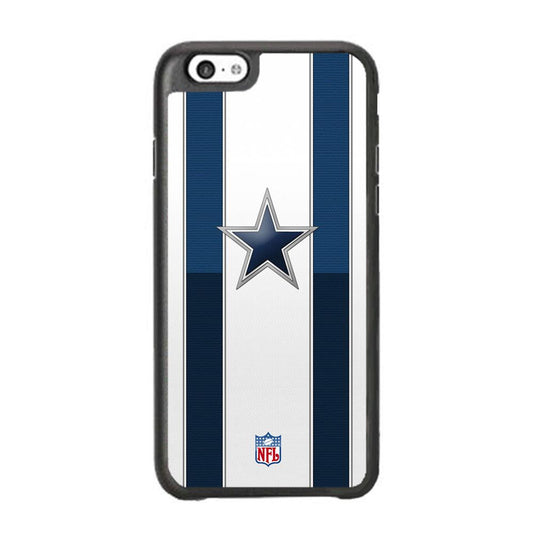 NFL Dallas Cowboys Light Glow iPhone 6 Plus | 6s Plus Case-Rubber Black (2D Case)-Oxvistore