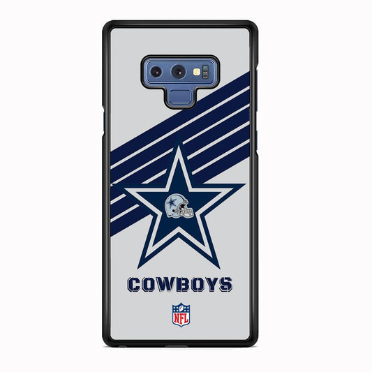 NFL Dallas Cowboys Prime Star Samsung Galaxy Note 9 Case-Rubber Black (2D Case)-Oxvistore