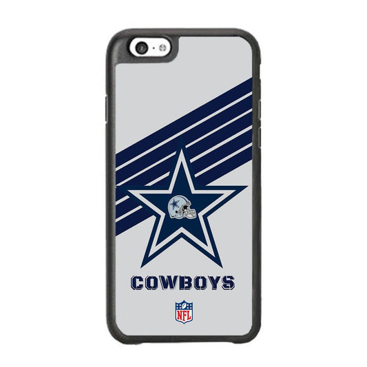 NFL Dallas Cowboys Prime Star iPhone 6 Plus | 6s Plus Case-Rubber Black (2D Case)-Oxvistore