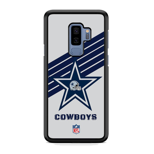 NFL Dallas Cowboys Prime Star Samsung Galaxy S9 Plus Case-Rubber White (2D Case)-Oxvistore