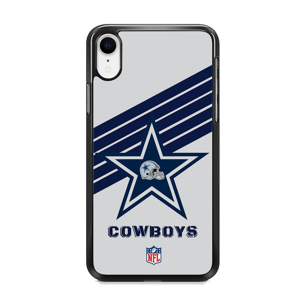 NFL Dallas Cowboys Prime Star iPhone XR Case-Rubber Black (2D Case)-Oxvistore