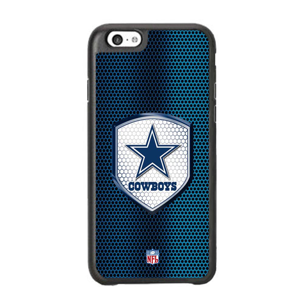 NFL Dallas Cowboys Shield Reflector iPhone 6 Plus | 6s Plus Case-Rubber Black (2D Case)-Oxvistore
