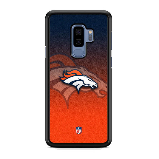 NFL Denver Broncos The Gradation Wall Samsung Galaxy S9 Plus Case-Rubber Black (2D Case)-Oxvistore