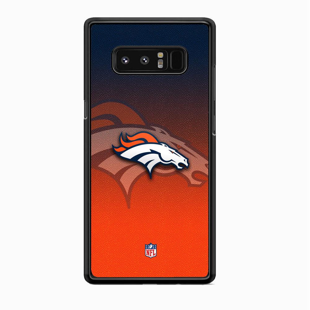 NFL Denver Broncos The Gradation Wall Samsung Galaxy Note 8 Case-Rubber Black (2D Case)-Oxvistore