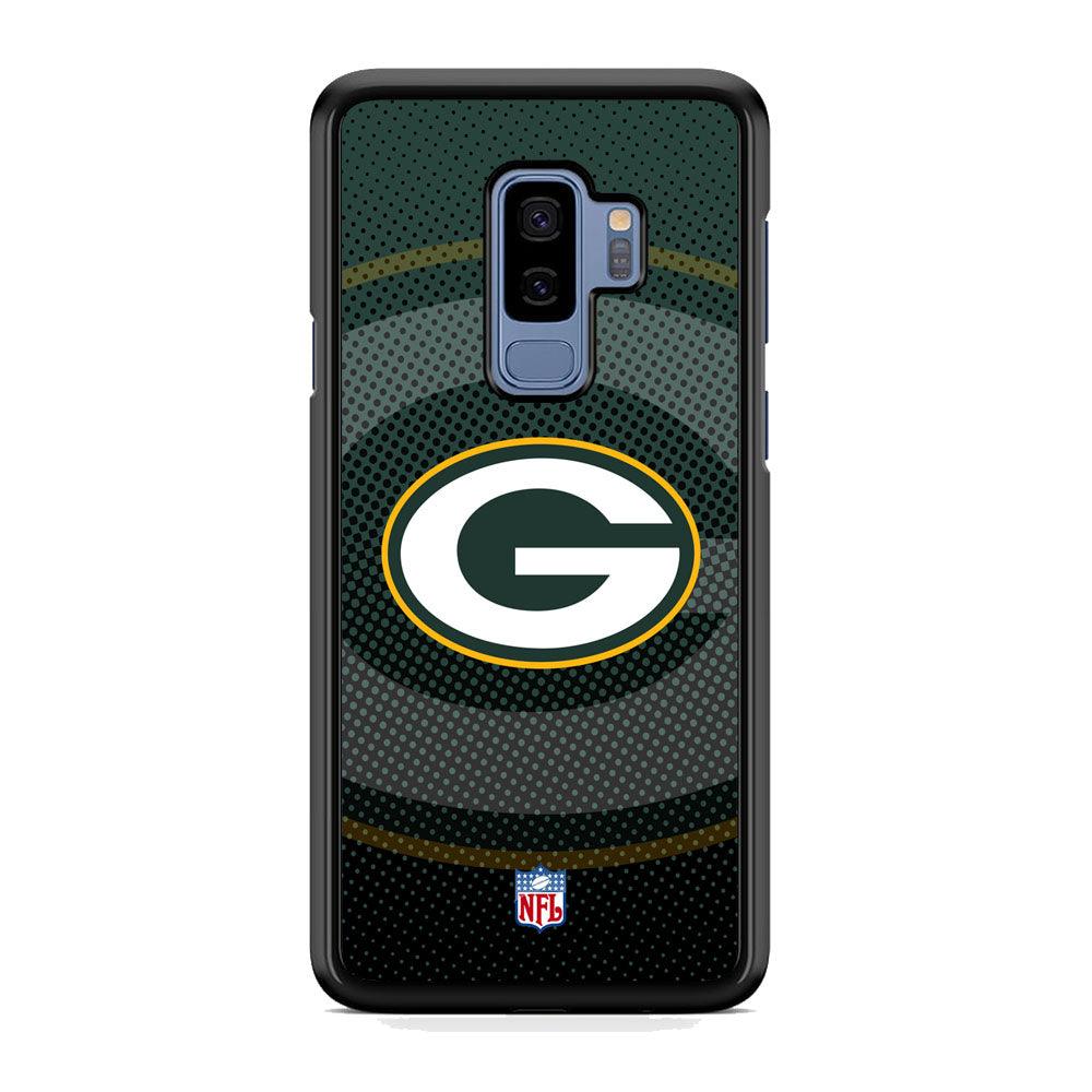 NFL Green Bay Packers Pattern of Banner Samsung Galaxy S9 Plus Case-Rubber White (2D Case)-Oxvistore