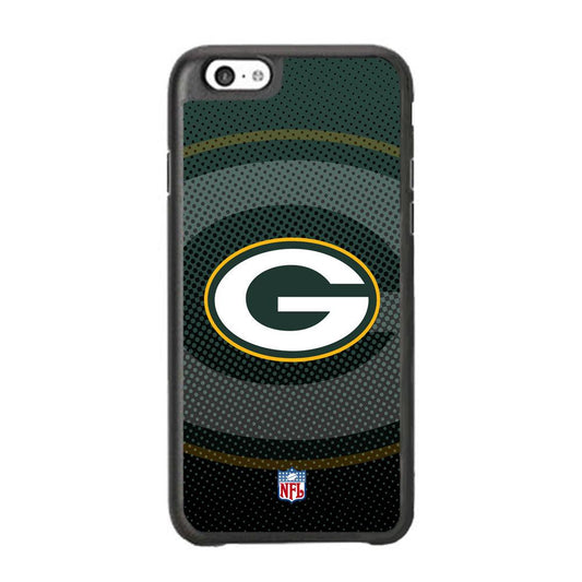 NFL Green Bay Packers Pattern of Banner iPhone 6 Plus | 6s Plus Case-Rubber Black (2D Case)-Oxvistore