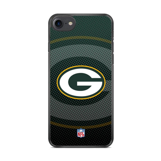 NFL Green Bay Packers Pattern of Banner iPhone 8 Case-Rubber White (2D Case)-Oxvistore