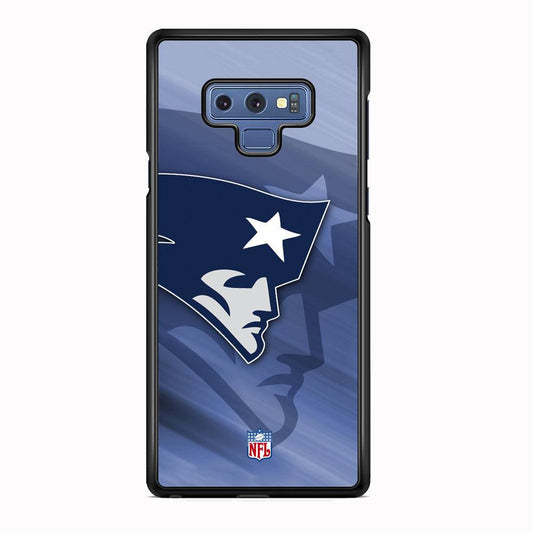 NFL New England Patriots Asterisk Ahead Samsung Galaxy Note 9 Case-Rubber Black (2D Case)-Oxvistore