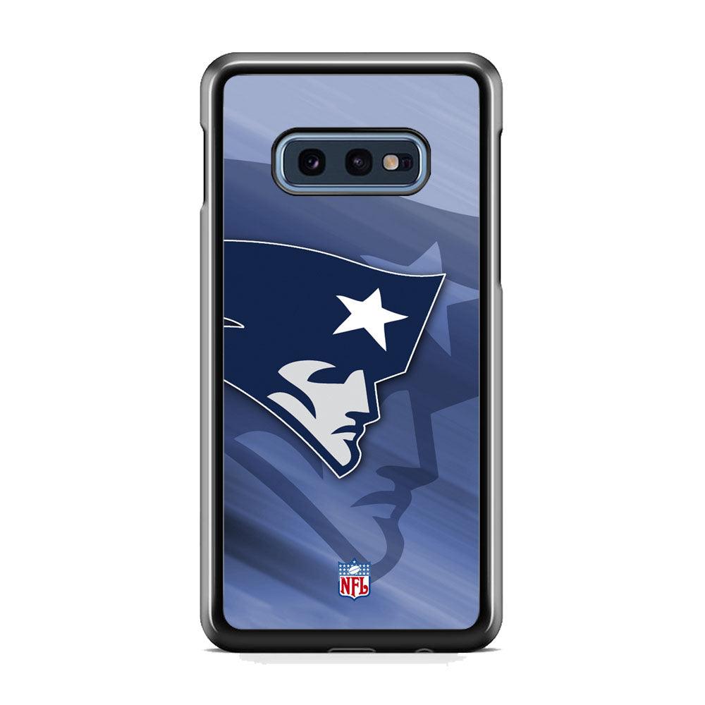 NFL New England Patriots Asterisk Ahead Samsung Galaxy S10E Case-Rubber Black (2D Case)-Oxvistore