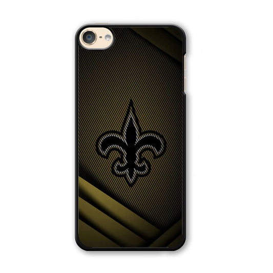 NFL New Orleans Saints Gold in The Dark iPod Touch 6 Case-Plastic Black (2D Case)-Oxvistore