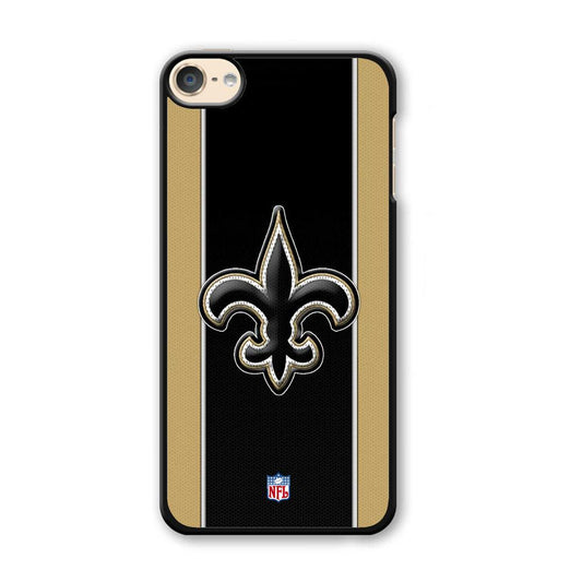 NFL New Orleans Saints Straight iPod Touch 6 Case-Plastic White (2D Case)-Oxvistore
