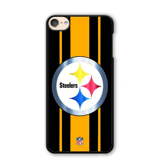 NFL Pittsburgh Steelers Platinum iPod Touch 6 Case-Plastic Black (2D Case)-Oxvistore