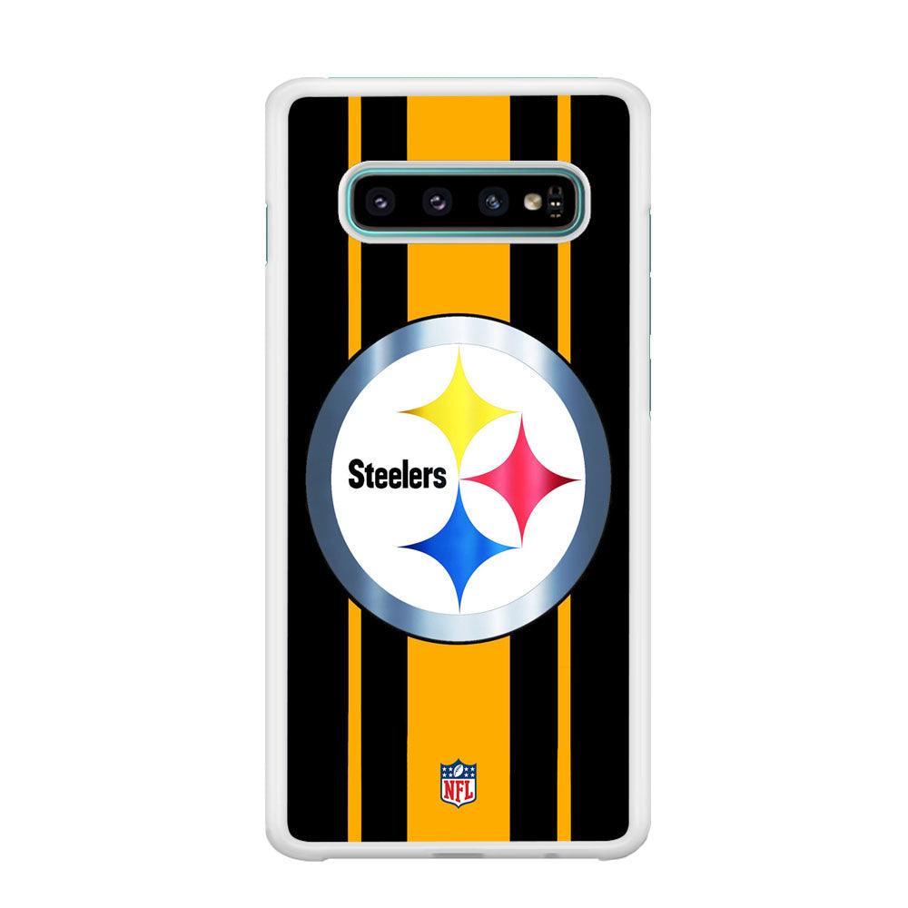 NFL Pittsburgh Steelers Platinum Samsung Galaxy S10 Case-Oxvistore