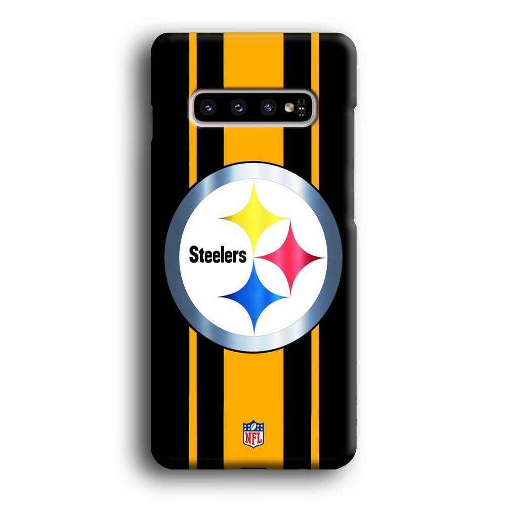 NFL Pittsburgh Steelers Platinum Samsung Galaxy S10 Plus Case-Oxvistore