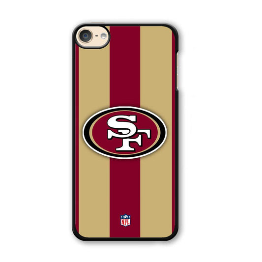 NFL San Francisco 49ers Dash in Maroon iPod Touch 6 Case-Plastic Black (2D Case)-Oxvistore