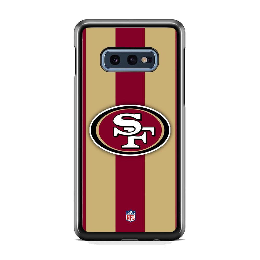 NFL San Francisco 49ers Dash in Maroon Samsung Galaxy S10E Case-Oxvistore
