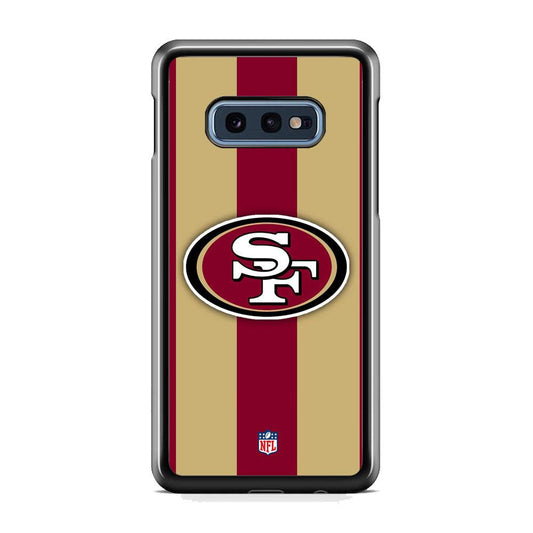 NFL San Francisco 49ers Dash in Maroon Samsung Galaxy S10E Case-Oxvistore
