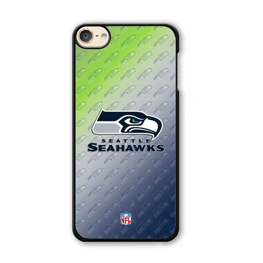 NFL Seattle Seahawks Hawks Tone iPod Touch 6 Case-Plastic Black (2D Case)-Oxvistore