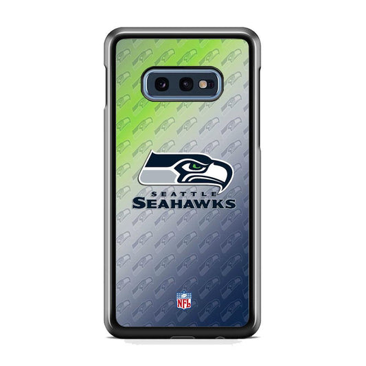 NFL Seattle Seahawks Hawks Tone Samsung Galaxy S10E Case-Rubber Black (2D Case)-Oxvistore