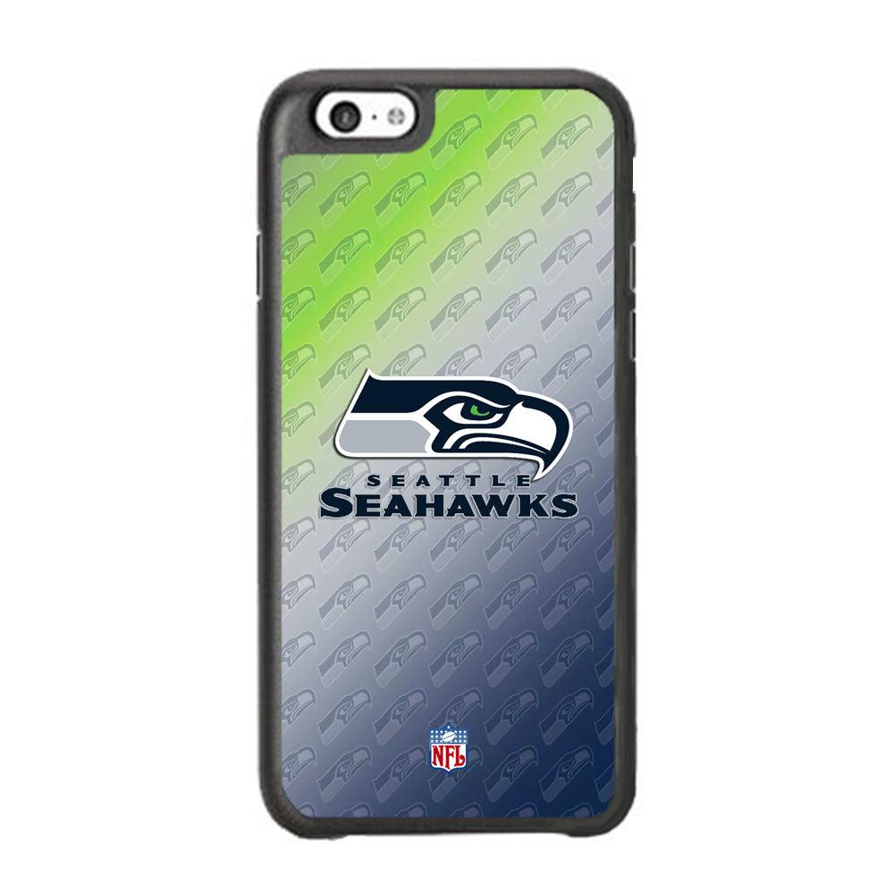NFL Seattle Seahawks Hawks Tone iPhone 6 Plus | 6s Plus Case-Rubber White (2D Case)-Oxvistore