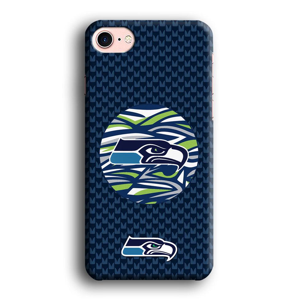 NFL Seattle Seahawks Pattern Banner iPhone 8 Case-Oxvistore