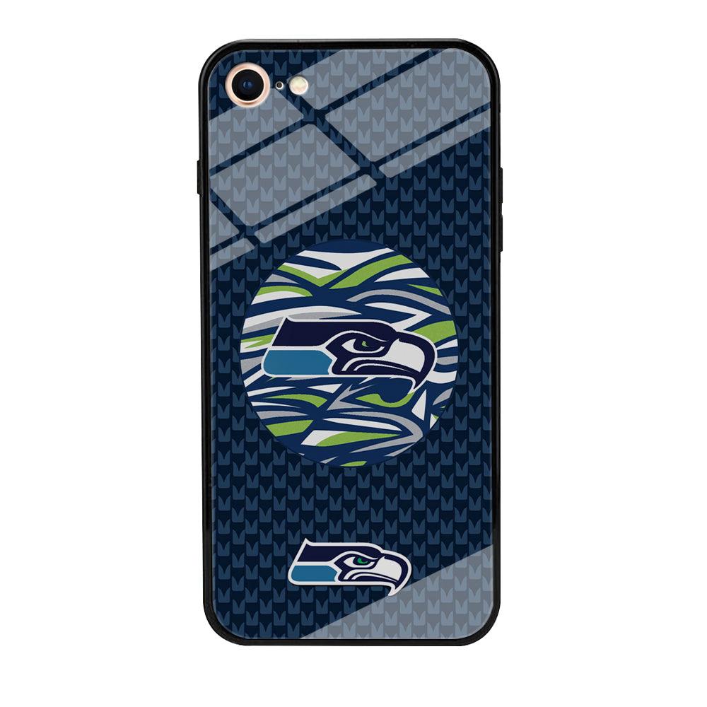 NFL Seattle Seahawks Pattern Banner iPhone 8 Case-Oxvistore