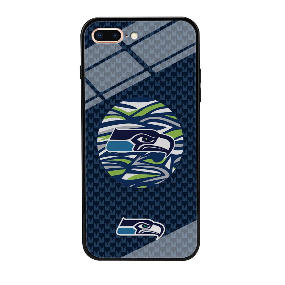 NFL Seattle Seahawks Pattern Banner iPhone 8 Plus Case-Oxvistore